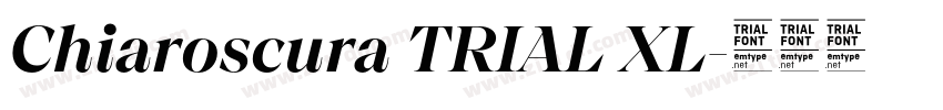 Chiaroscura TRIAL XL字体转换